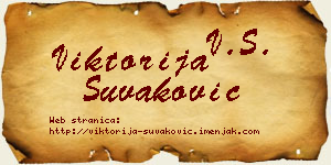 Viktorija Šuvaković vizit kartica